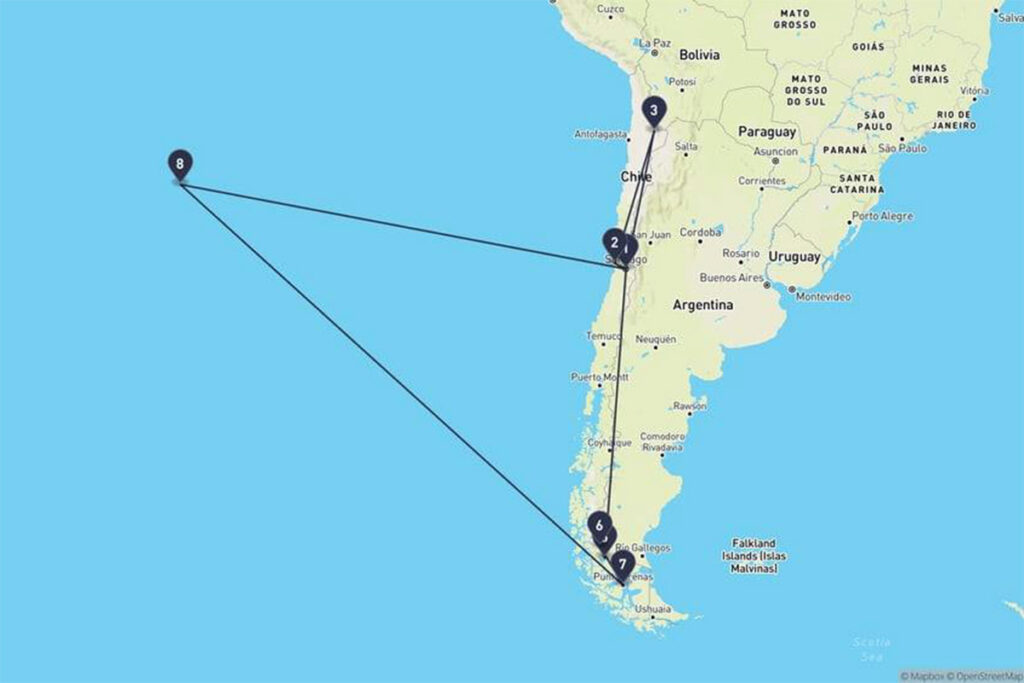 Chile itinerario viaggio